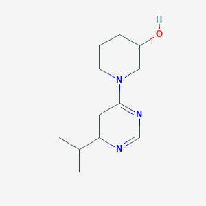 molecular formula C12H19N3O B1464358 1-[6-(Propan-2-yl)pyrimidin-4-yl]piperidin-3-ol CAS No. 1249582-92-0