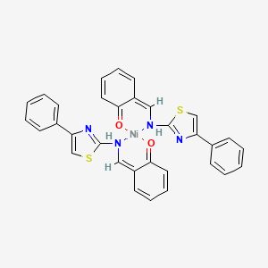 nickel;(6Z)-6-[[(4-phenyl-1,3-thiazol-2-yl)amino]methylidene]cyclohexa-2,4-dien-1-one