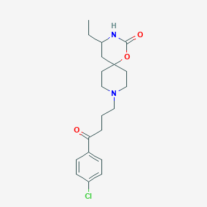 1-Oxa-3,9-diazaspiro(5.5)undecan-2-one, 5-ethyl-9-(3-(p-chlorobenzoyl)propyl)-