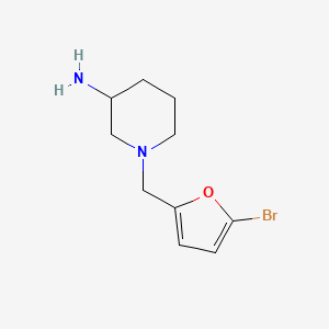 1-[(5-Bromofuran-2-yl)methyl]piperidin-3-amine