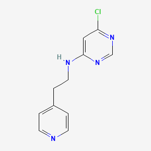 molecular formula C11H11ClN4 B1464367 6-chloro-N-[2-(pyridin-4-yl)ethyl]pyrimidin-4-amine CAS No. 1016914-76-3