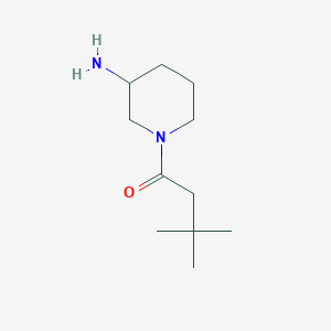 molecular formula C11H22N2O B1464371 1-(3-氨基哌啶-1-基)-3,3-二甲基丁酮 CAS No. 1249136-65-9