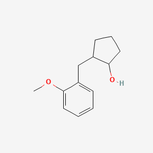 molecular formula C13H18O2 B1464376 2-[(2-Methoxyphenyl)methyl]cyclopentan-1-ol CAS No. 1251199-92-4