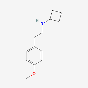 molecular formula C13H19NO B1464377 N-[2-(4-methoxyphenyl)ethyl]cyclobutanamine CAS No. 1249506-82-8