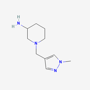 1-((1-methyl-1H-pyrazol-4-yl)methyl)piperidin-3-amine