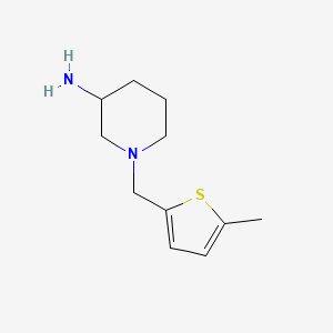 1-[(5-Methylthiophen-2-yl)methyl]piperidin-3-amine