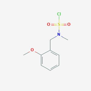 molecular formula C9H12ClNO3S B1464384 N-[(2-methoxyphenyl)methyl]-N-methylsulfamoyl chloride CAS No. 1249051-49-7