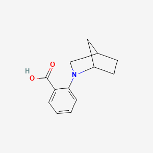 molecular formula C13H15NO2 B1464387 2-{2-Azabicyclo[2.2.1]heptan-2-yl}benzoic acid CAS No. 1249580-60-6