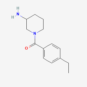 molecular formula C14H20N2O B1464394 1-(4-Ethylbenzoyl)piperidin-3-amine CAS No. 1305886-02-5