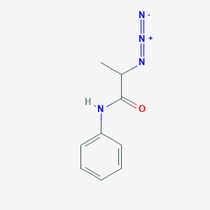 molecular formula C9H10N4O B1464400 2-azido-N-phenylpropanamide CAS No. 1249324-41-1