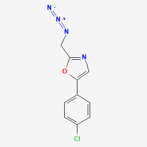 molecular formula C10H7ClN4O B1464402 2-(叠氮甲基)-5-(4-氯苯基)恶唑 CAS No. 1250329-31-7