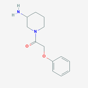 molecular formula C13H18N2O2 B1464407 1-(3-Aminopiperidin-1-yl)-2-phenoxyethan-1-one CAS No. 1291795-18-0