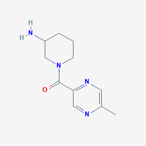 molecular formula C11H16N4O B1464410 1-(5-Methylpyrazine-2-carbonyl)piperidin-3-amine CAS No. 1249361-51-0
