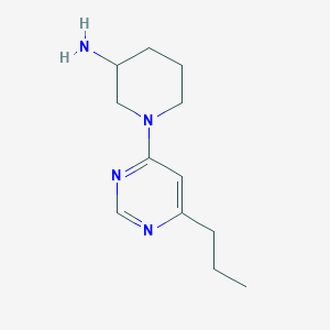 molecular formula C12H20N4 B1464411 1-(6-Propylpyrimidin-4-yl)piperidin-3-amine CAS No. 1248255-84-6