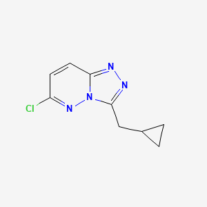 molecular formula C9H9ClN4 B1464418 6-氯-3-(环丙基甲基)-[1,2,4]三唑并[4,3-b]哒嗪 CAS No. 1251290-43-3