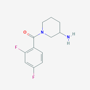 molecular formula C12H14F2N2O B1464419 1-(2,4-Difluorobenzoyl)piperidin-3-amine CAS No. 1291555-65-1