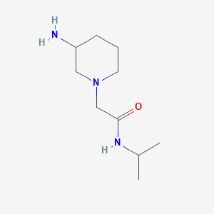 molecular formula C10H21N3O B1464420 2-(3-aminopiperidin-1-yl)-N-(propan-2-yl)acetamide CAS No. 1249842-26-9