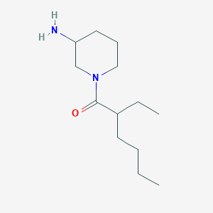 molecular formula C13H26N2O B1464421 1-(3-Aminopiperidin-1-yl)-2-ethylhexan-1-one CAS No. 1247054-72-3