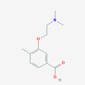 molecular formula C12H17NO3 B1464423 3-[2-(Dimethylamino)ethoxy]-4-methylbenzoic acid CAS No. 1247883-55-1