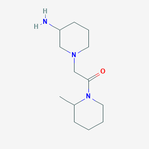 molecular formula C13H25N3O B1464424 2-(3-Aminopiperidin-1-yl)-1-(2-methylpiperidin-1-yl)ethan-1-one CAS No. 1308600-99-8