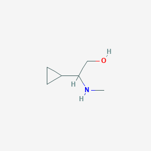 molecular formula C6H13NO B1464425 2-Cyclopropyl-2-(methylamino)ethan-1-ol CAS No. 1249865-85-7