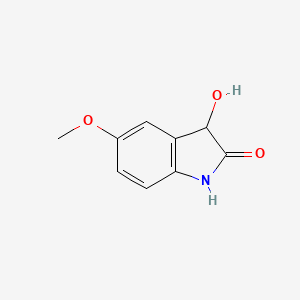 molecular formula C9H9NO3 B1464428 3-hydroxy-5-methoxy-2,3-dihydro-1H-indol-2-one CAS No. 871888-23-2