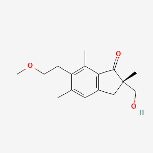 (S)-2,3-Dihydro-2-(hydroxymethyl)-6-(2-methoxyethyl)-2,5,7-trimethyl-1H-inden-1-one