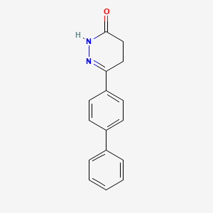 3-(4-phenylphenyl)-4,5-dihydro-1H-pyridazin-6-one