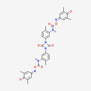 1,3-Bis(3-(((((3,5-dimethyl-4-oxocyclohexa-2,5-dien-1-ylidene)amino)oxy)carbonyl)amino)-p-tolyl)-1,3-diazetidine-2,4-dione