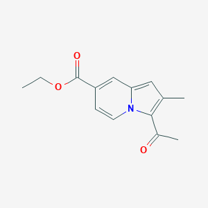 Ethyl 3-acetyl-2-methylindolizine-7-carboxylate