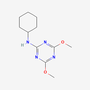 N-Cyclohexyl-4,6-dimethoxy-1,3,5-triazin-2-amine