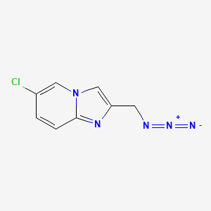 molecular formula C8H6ClN5 B1464437 2-(叠氮甲基)-6-氯咪唑并[1,2-a]吡啶 CAS No. 1250956-13-8