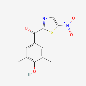 (4-Hydroxy-3,5-dimethylphenyl)(5-nitro-1,3-thiazol-2-yl)methanone