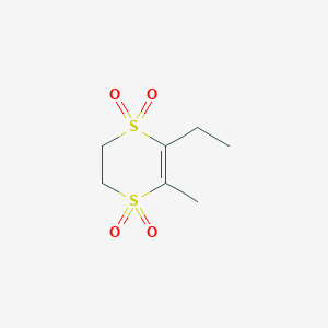 5-Ethyl-6-methyl-2,3-dihydro-1lambda~6~,4lambda~6~-dithiine-1,1,4,4-tetrone