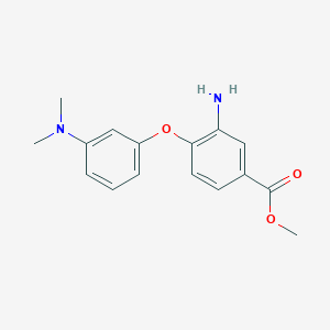 molecular formula C16H18N2O3 B1464446 Methyl 3-amino-4-[3-(dimethylamino)phenoxy]benzoate CAS No. 927802-61-7