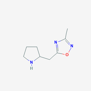 3-Methyl-5-(pyrrolidin-2-ylmethyl)-1,2,4-oxadiazole