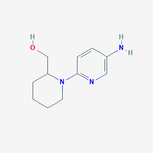 [1-(5-Aminopyridin-2-yl)piperidin-2-yl]methanol