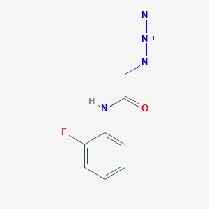 molecular formula C8H7FN4O B1464456 2-azido-N-(2-fluorophenyl)acetamide CAS No. 1211438-90-2