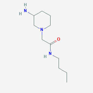 molecular formula C11H23N3O B1464458 2-(3-aminopiperidin-1-yl)-N-butylacetamide CAS No. 1251243-05-6