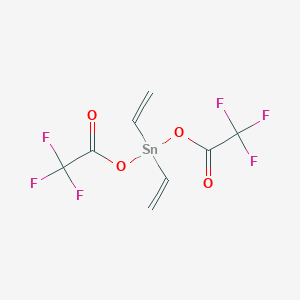 Diethenyl{bis[(trifluoroacetyl)oxy]}stannane