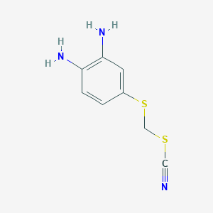 [(3,4-Diaminophenyl)sulfanyl]methyl thiocyanate