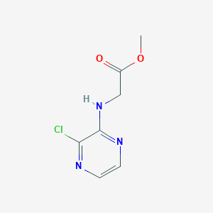 molecular formula C7H8ClN3O2 B1464475 Methyl 2-[(3-chloropyrazin-2-yl)amino]acetate CAS No. 1251137-20-8