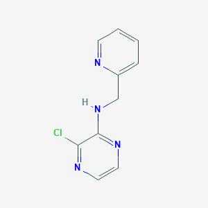 molecular formula C10H9ClN4 B1464488 3-氯-N-[(吡啶-2-基)甲基]吡嗪-2-胺 CAS No. 1250539-00-4