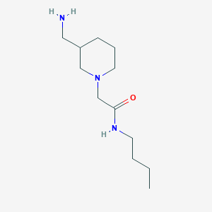 molecular formula C12H25N3O B1464506 2-[3-(aminomethyl)piperidin-1-yl]-N-butylacetamide CAS No. 1247044-70-7