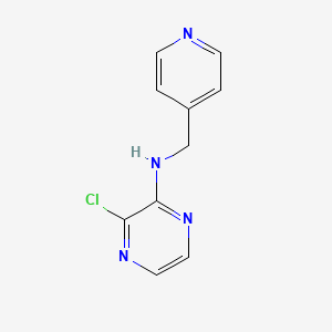 molecular formula C10H9ClN4 B1464512 3-chloro-N-[(pyridin-4-yl)methyl]pyrazin-2-amine CAS No. 1251154-89-8