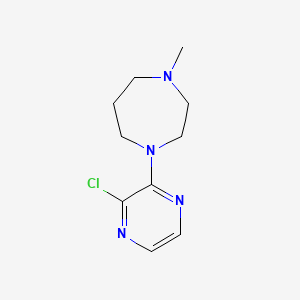 molecular formula C10H15ClN4 B1464514 1-(3-Chloropyrazin-2-yl)-4-methyl-1,4-diazepane CAS No. 1248775-44-1