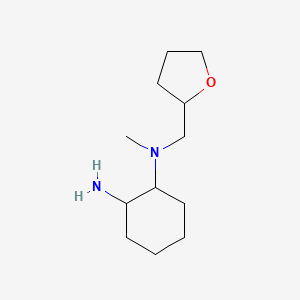 molecular formula C12H24N2O B1464517 N1-Methyl-N1-(tetrahydro-2-furanylmethyl)-1,2-cyclohexanediamine CAS No. 1250331-13-5