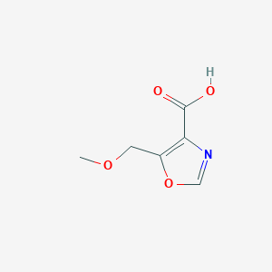 molecular formula C6H7NO4 B1464519 5-(Methoxymethyl)-1,3-oxazole-4-carboxylic acid CAS No. 1083401-48-2