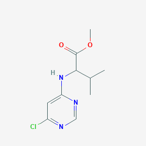 molecular formula C10H14ClN3O2 B1464520 Methyl 2-[(6-chloropyrimidin-4-yl)amino]-3-methylbutanoate CAS No. 1531629-78-3
