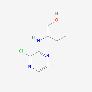 molecular formula C8H12ClN3O B1464530 2-[(3-氯吡嗪-2-基)氨基]丁醇 CAS No. 1250832-60-0